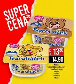 Jip Milko Tvaroháček ochucený tvarohový krém nabídka