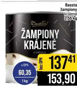 Jip Bassta žampiony krájené 2,55 kg nabídka