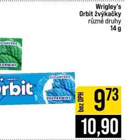Jip Wrigley's Orbit žvýkačky nabídka
