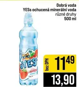 Jip Dobrá voda YESs ochucená minerální voda nabídka