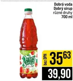 Jip Dobrá voda Dobrý sirup nabídka