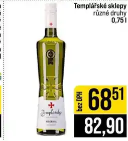 Jip Templářské sklepy nabídka