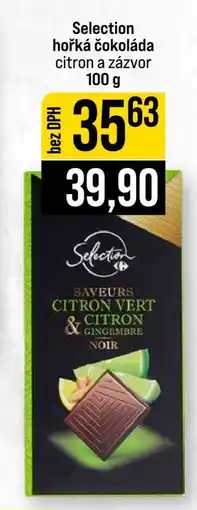 Jip Selection hořká čokoláda citron a zázvor nabídka