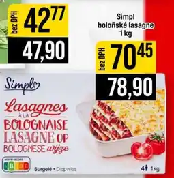 Jip Simpl boloňské lasagne nabídka