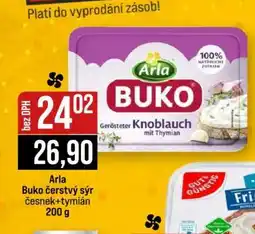 Jip Arla Buko čerstvý sýr česnek+tymián nabídka