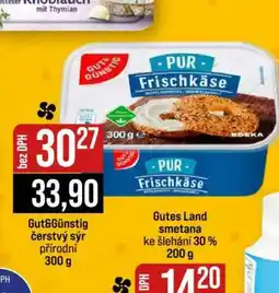 Jip Gut&Günstig čerstvý sýr přírodní nabídka