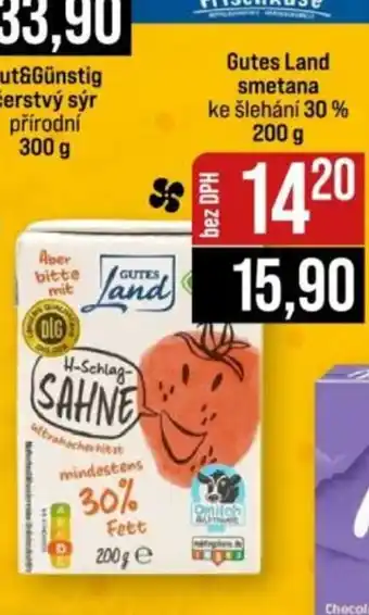 Jip Gutes Land smetana ke šlehání 30 % nabídka