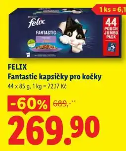 Lidl Felix Fantastic Kapsičky pro kočky nabídka