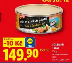 Lidl SOL&MAR TUŇÁK nabídka