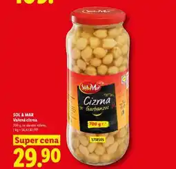 Lidl SOL&MAR Vařená cizrna nabídka