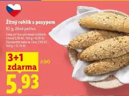 Lidl Žitný rohlík s posypem nabídka