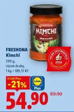 Lidl FRESHONA Kimchi nabídka