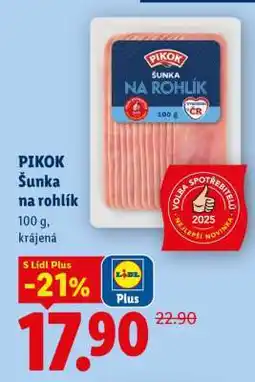 Lidl Pikok Šunka na rohlík nabídka