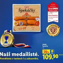 Lidl PIKOK ŠPEKÁČKY nabídka