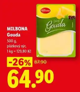 Lidl Milbona GOUDA nabídka