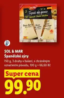 Lidl SOL&MAR Španělské Sýry nabídka