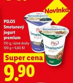 Lidl PILOS Smetanový jogurt premium nabídka