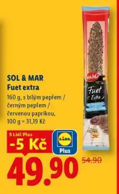 Lidl SOL&MAR Fuet extra nabídka