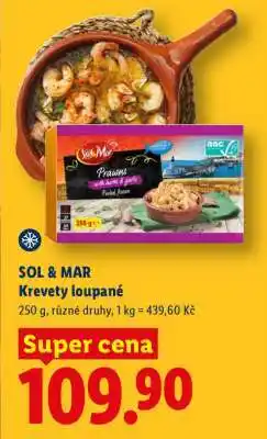Lidl SOL&MAR Krevety loupané nabídka