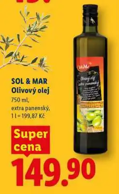 Lidl SOL&MAR OLIVOVÝ OLEJ nabídka