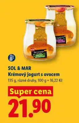 Lidl SOL&MAR Krémový jogurt s ovocem nabídka