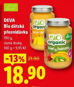 Lidl DEVA Bio dětská přesnídávka nabídka