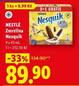 Lidl NESTLÉ ZMRZLINA NESQUIK nabídka