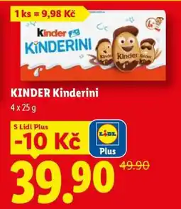 Lidl Kinder Kinderini nabídka