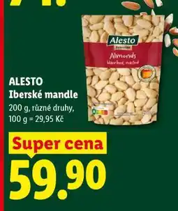 Lidl ALESTO Ibérské mandle nabídka