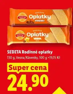Lidl Sedita Rodinné oplatky nabídka