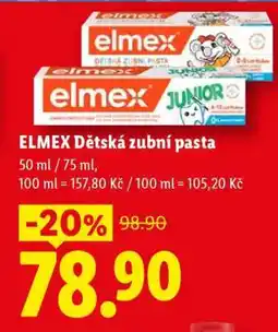 Lidl Elmex Dětská zubní pasta nabídka