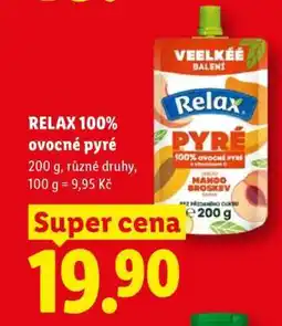 Lidl Relax 100% Ovocné Pyré nabídka