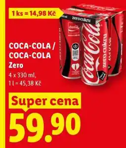 Lidl COCA-COLA, COCA-COLA ZERO nabídka