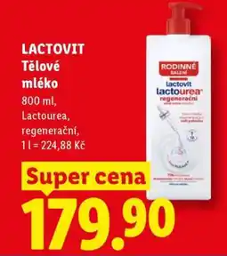 Lidl Lactovit Tělové mléko nabídka