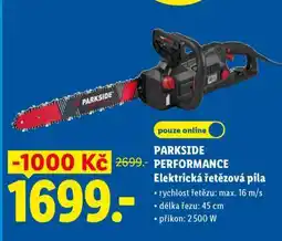 Lidl PARKSIDE PERFORMANCE Elektrická řetězová pila nabídka