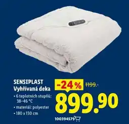 Lidl SENSIPLAST Vyhřívaná deka nabídka