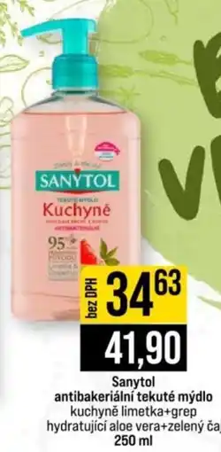 Jip Sanytol antibakteriální tekuté mýdlo kuchyně limetka+grep nabídka
