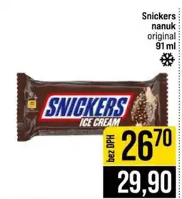 Jip Snickers ice cream nabídka