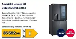 Datart Americká lednice LG GMG860EPBE černá nabídka