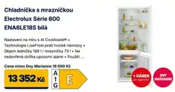 Datart Electrolux chladnička s mrazničkou série 600 ENA6LE18S bílá nabídka