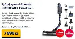 Datart Rowenta tyčový vysavač RH99C0WO X-Force Flex nabídka