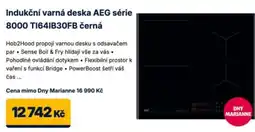 Datart Aeg indukční varná deska série 8000 TI64IB30FB černá nabídka