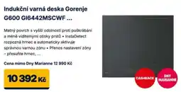 Datart Gorenje indukční varná deska G600 GI6442MSCWF nabídka
