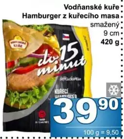 Jip Vodňanské kuře hamburger z kuřecího masa nabídka