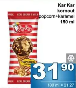 Jip Kar Kar kornout popcorn+karamel nabídka