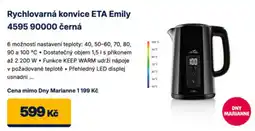 Datart Eta rychlovarná konvice emily 4595 90000 nabídka