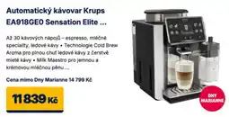 Datart Krups automatický kávovar EA918GEO Sensation Elite nabídka