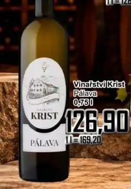 Jip Vinařství Krist Pálava nabídka