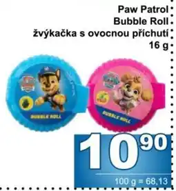 Jip Paw Patrol žvýkačka s ovocnou příchutí nabídka