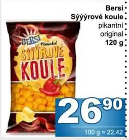 Jip Bersi sýrové koule pikantní original nabídka